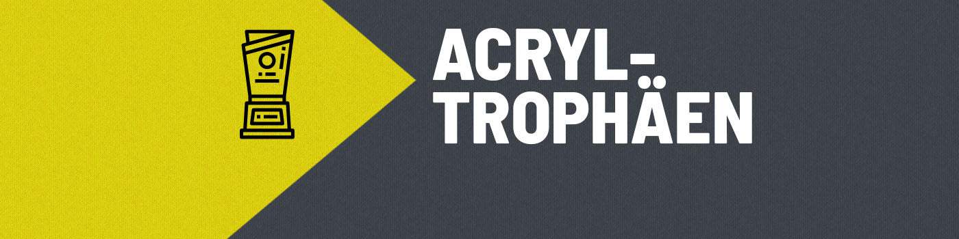 Acryl-Trophäen mit Uhr
