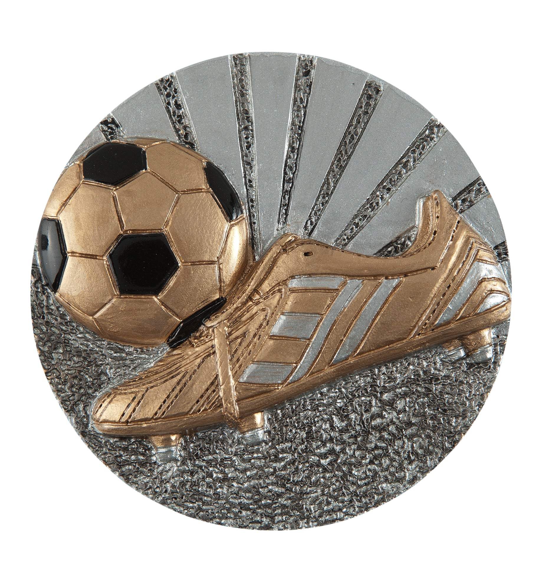 Zierscheibe Fußball Schuh Schuss