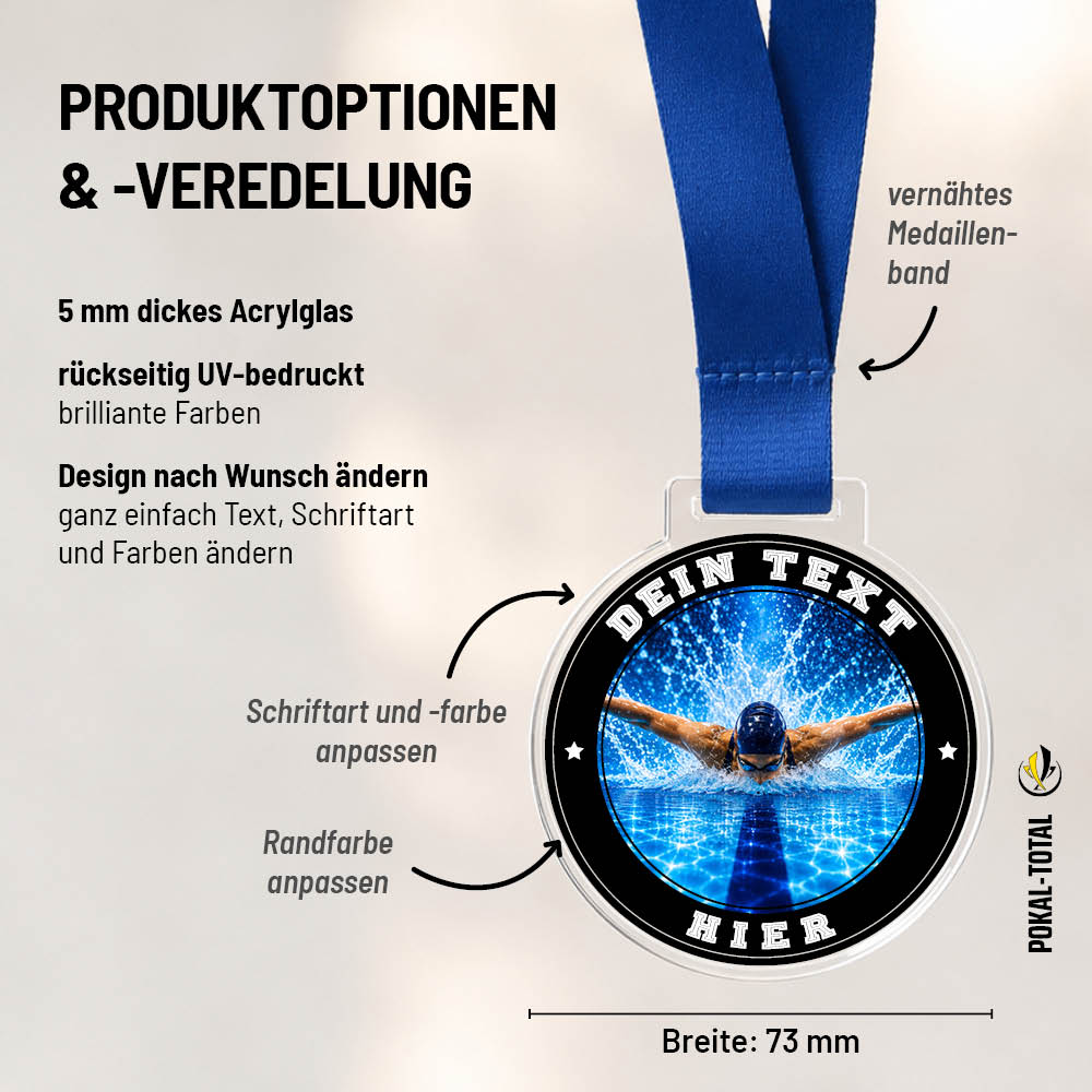 Signature Medaille Schwimmen weiblich