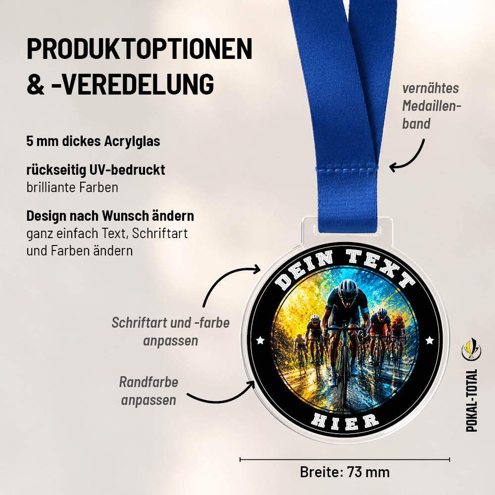 Signature Medaille Radrennen