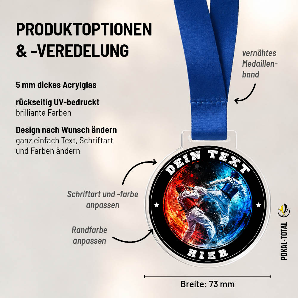 Signature Medaille Taekwondo