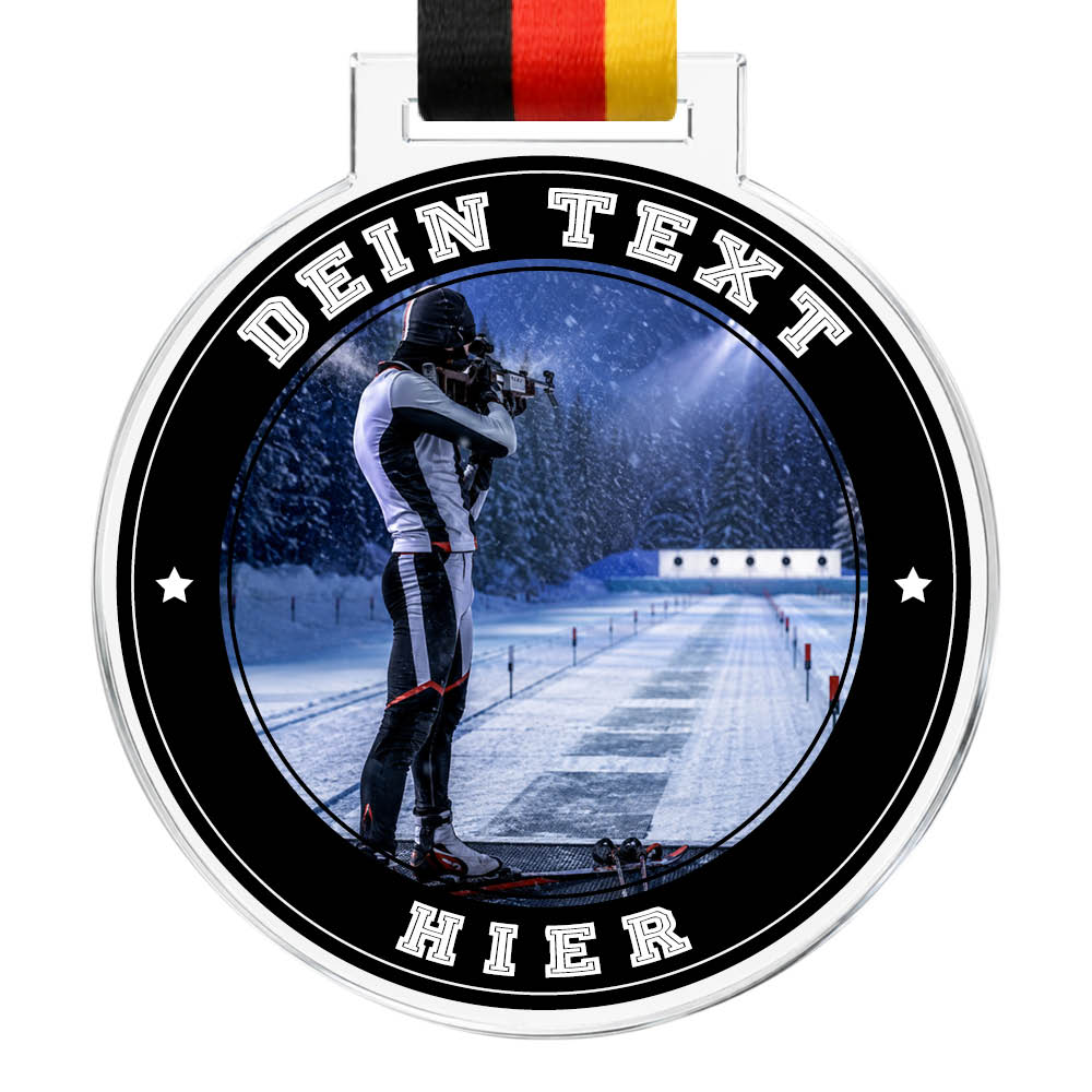 Signature Medaille Biathlon Schießen – Produktansicht
