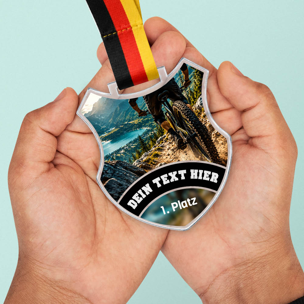 Wappen Medaille Mountainbike