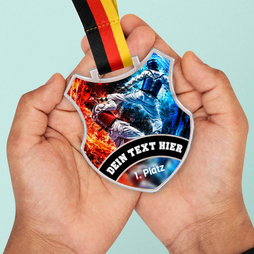 Wappen Medaille Taekwondo