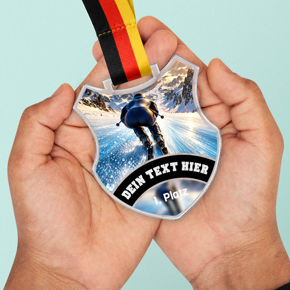 Signature Medaille Skilanglauf Wettkampf – weitere Ansicht