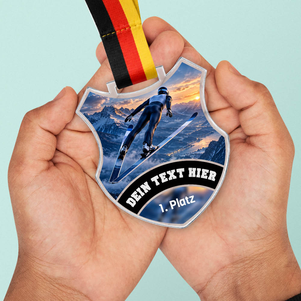 Signature Medaille Skispringen – weitere Ansicht