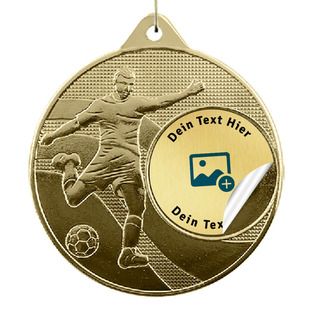 Fußball Medaille Clever