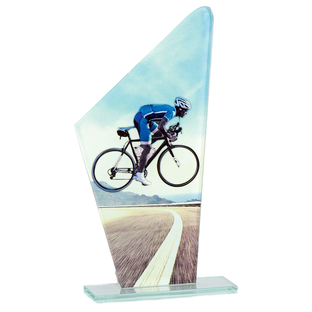 rennrad beschriftung Rennrad Glaspokal