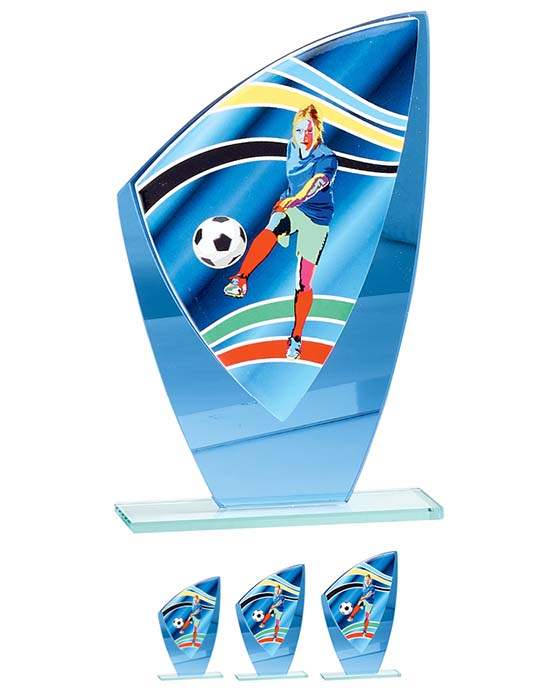 Fußball Glaspokal verspiegelt Frauen