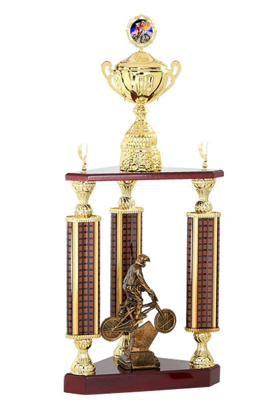 Säulenpokal Niederrhein Braun Gold  