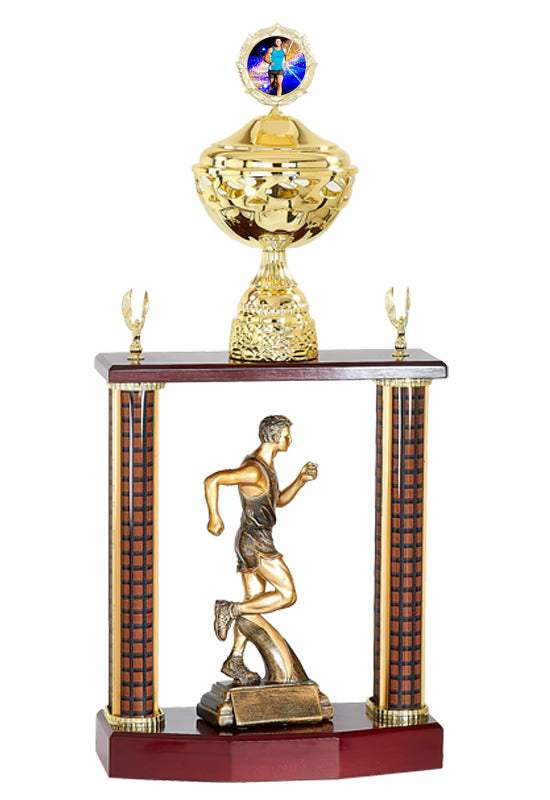 Säulenpokal Lila Gold
