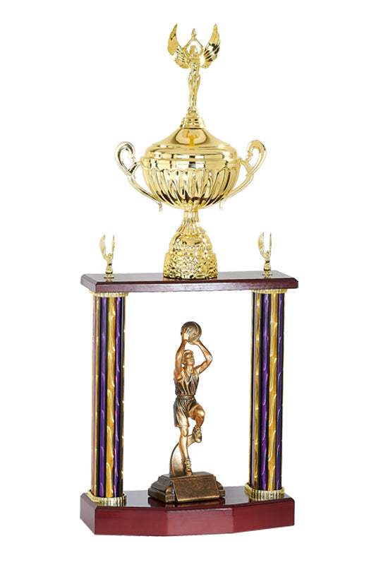 Säulenpokal Lila Gold