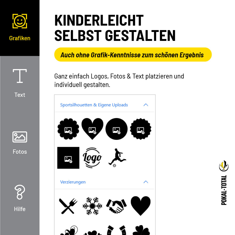 Signature Glaspokal Fußball Beste Schiedsrichterin – Beispiele für personalisierte Sockelschilder