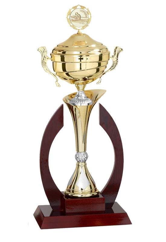 Holzpokal Schwarzwald Gold Silber 