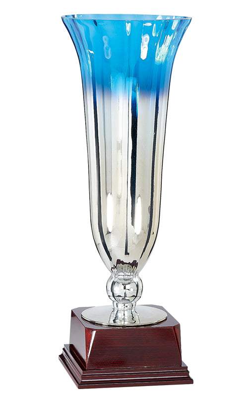 Glaspokal Rhone Blau