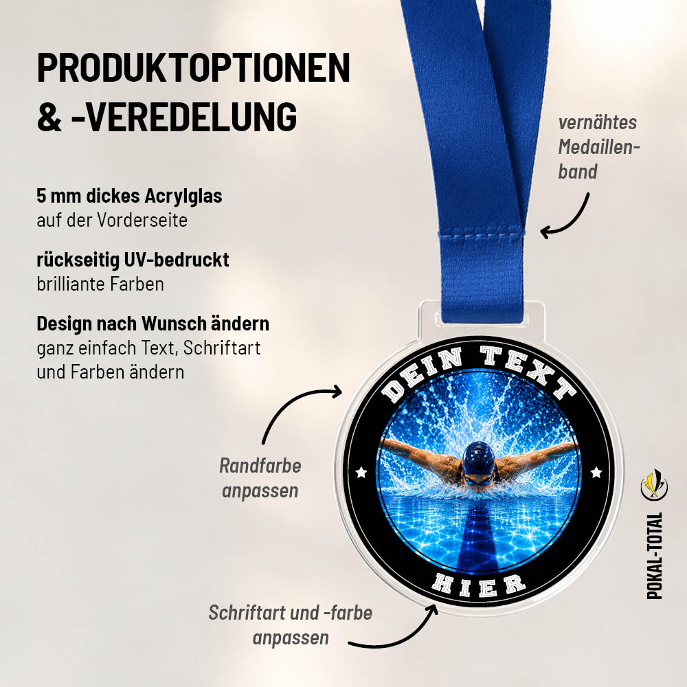 Signature Medaille Schwimmen weiblich