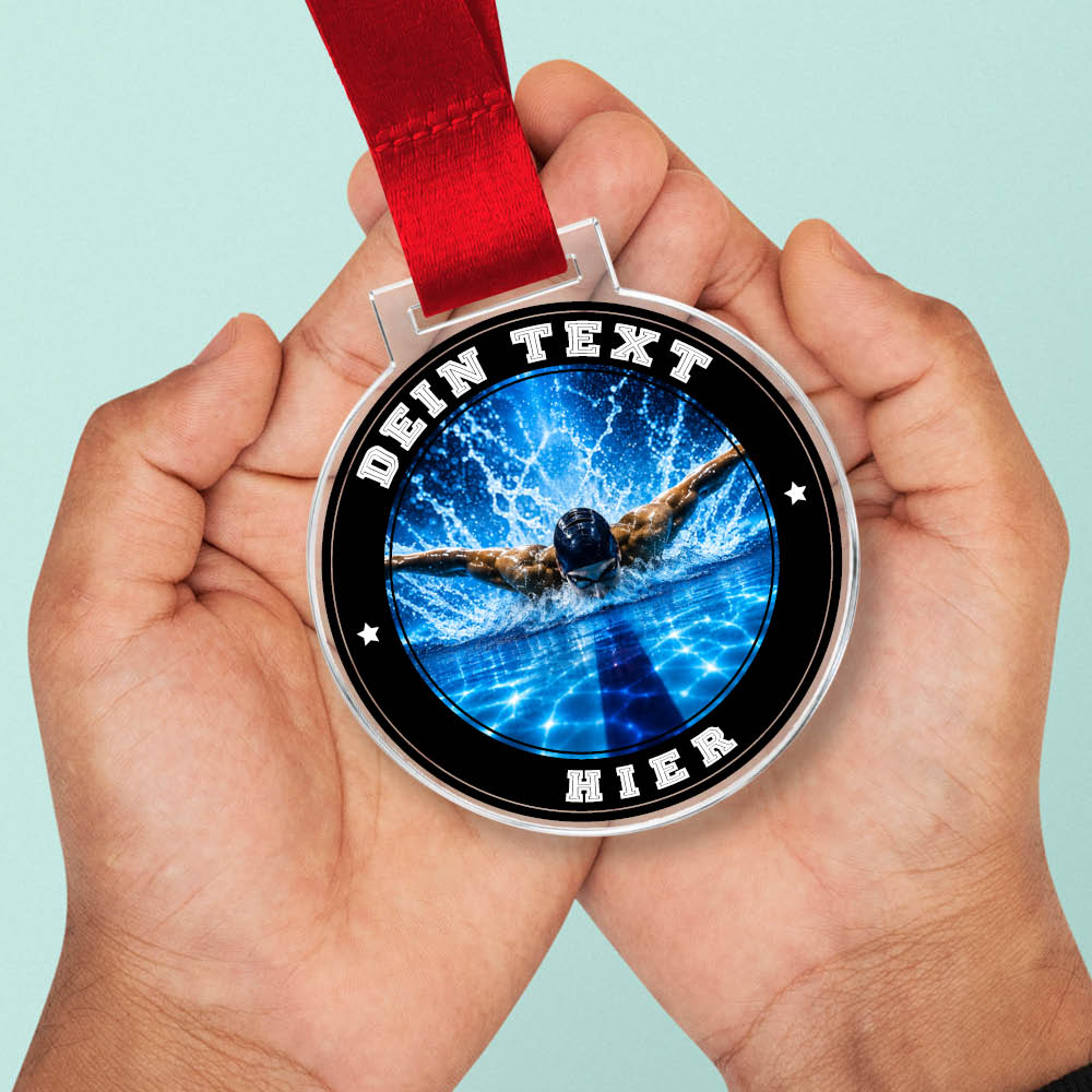Signature Medaille Schwimmen männlich