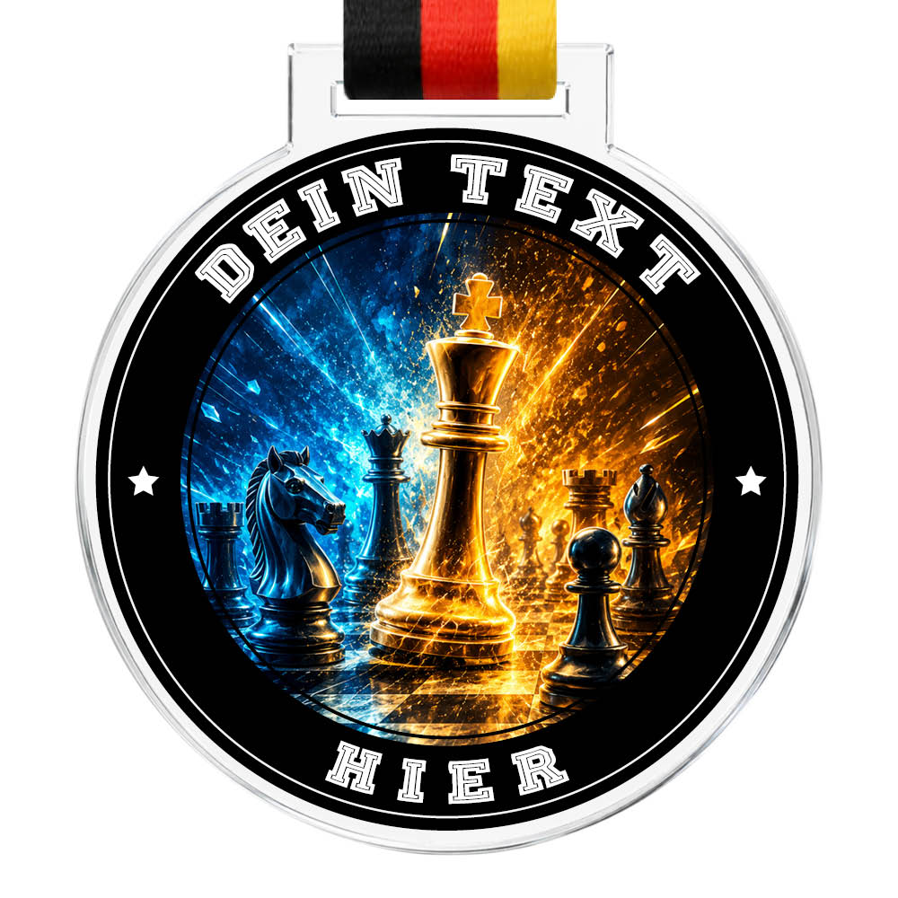 Signature Medaille Schach