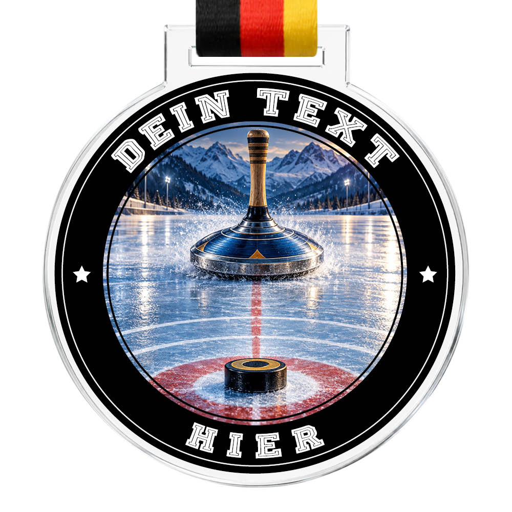 Signature Medaille Eisstockschießen – Produktansicht