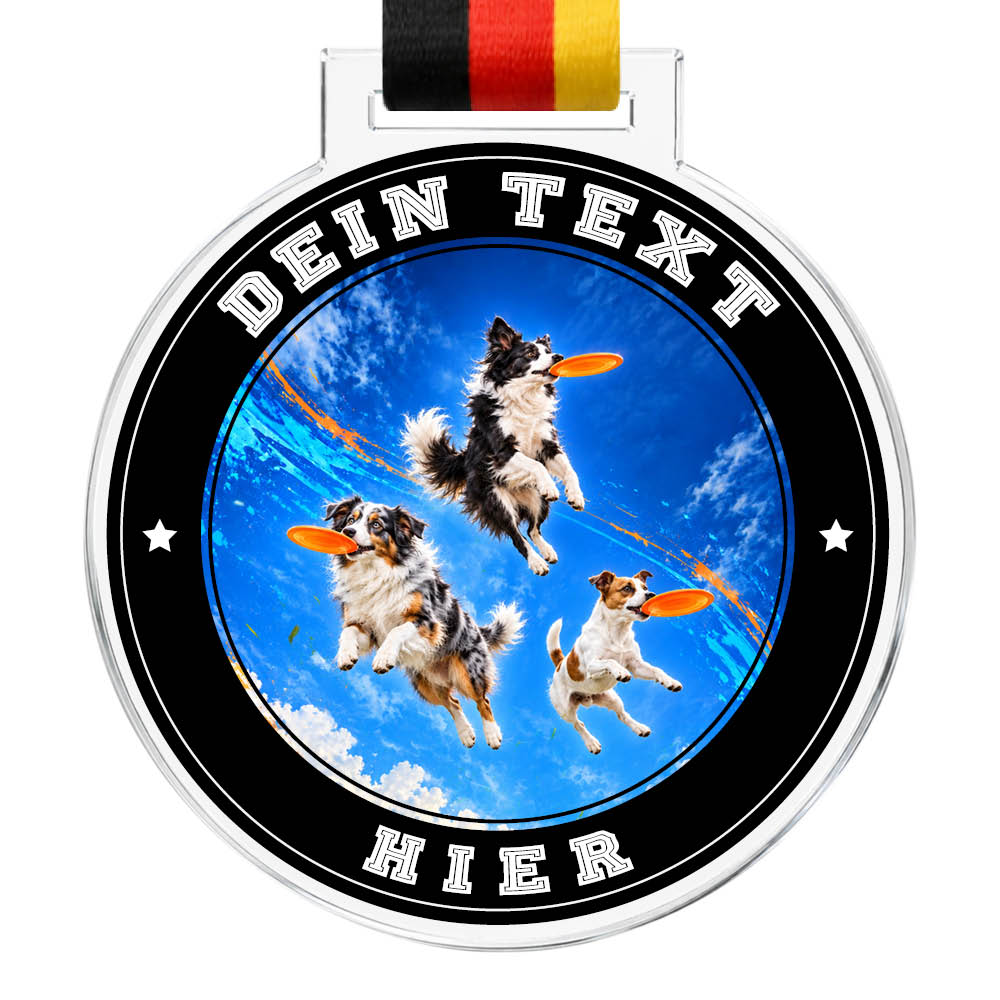 Signature Medaille Dog Frisbee – Produktansicht