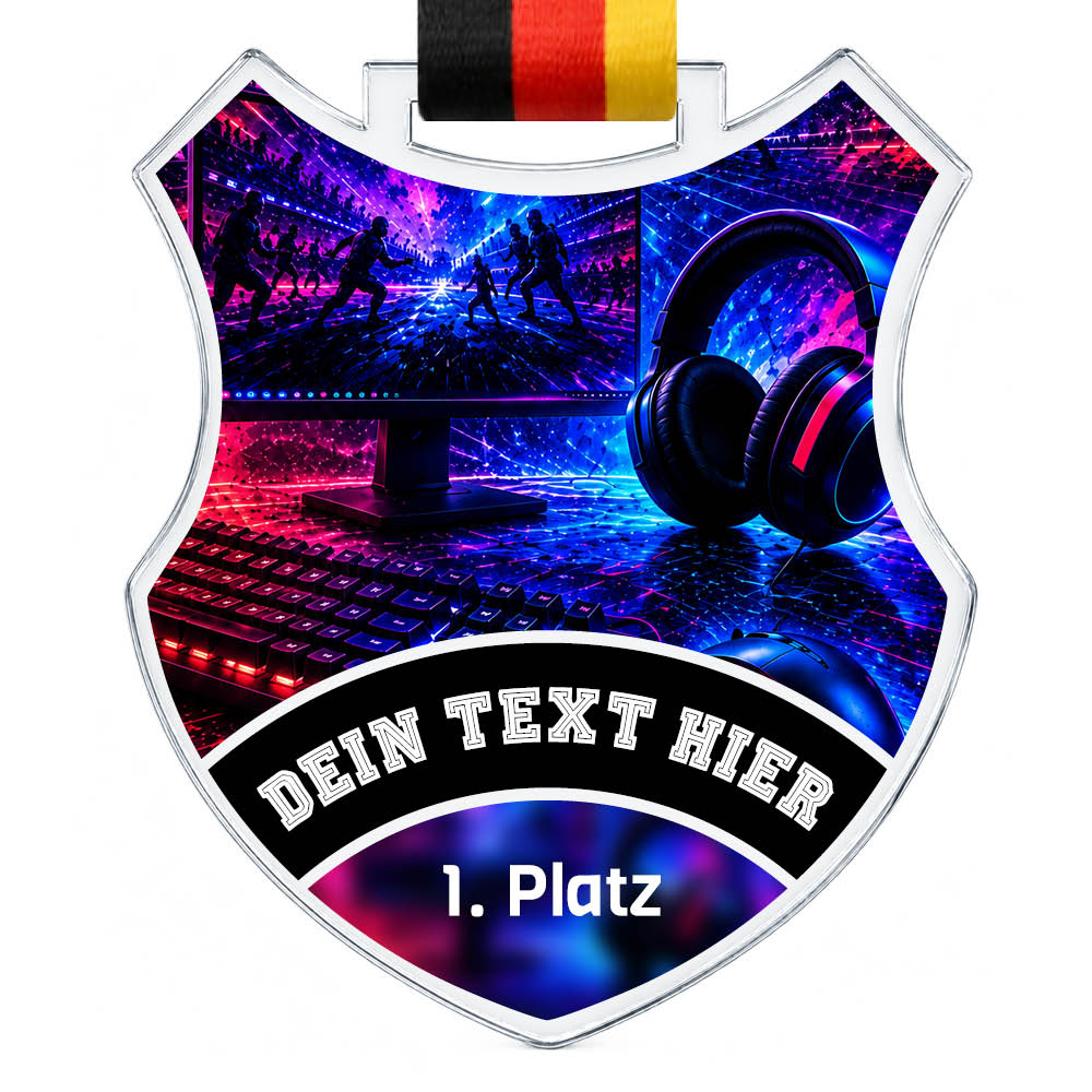 Wappen Medaille Gaming / E-Sport PC