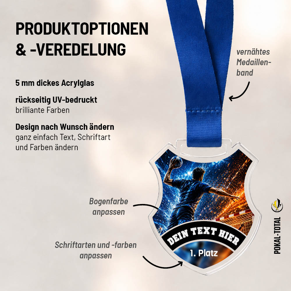 Wappen Medaille Handball