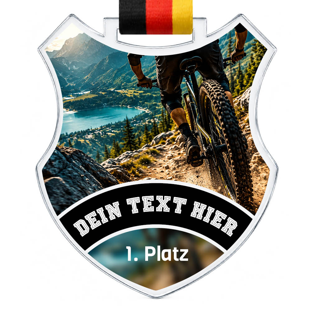 Wappen Medaille Mountainbike