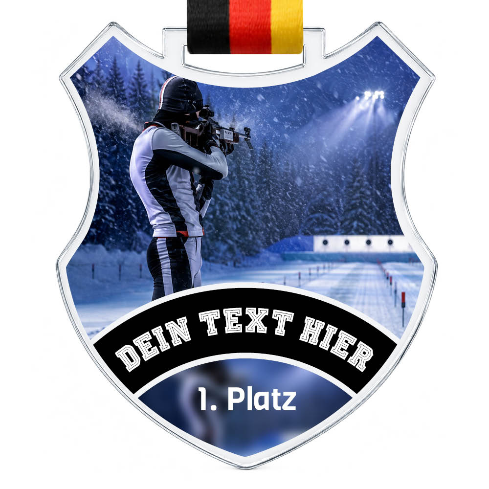 Signature Medaille Biathlon Schießen – Produktansicht
