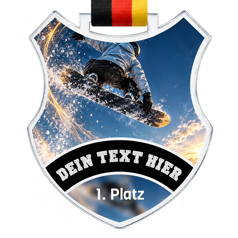 Signature Medaille Snowboardspringen – Produktansicht