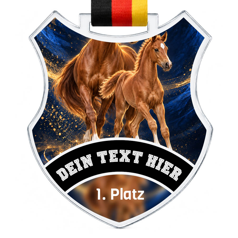 Wappen Medaille Fohlenschauen und Zuchtpreise – Produktansicht