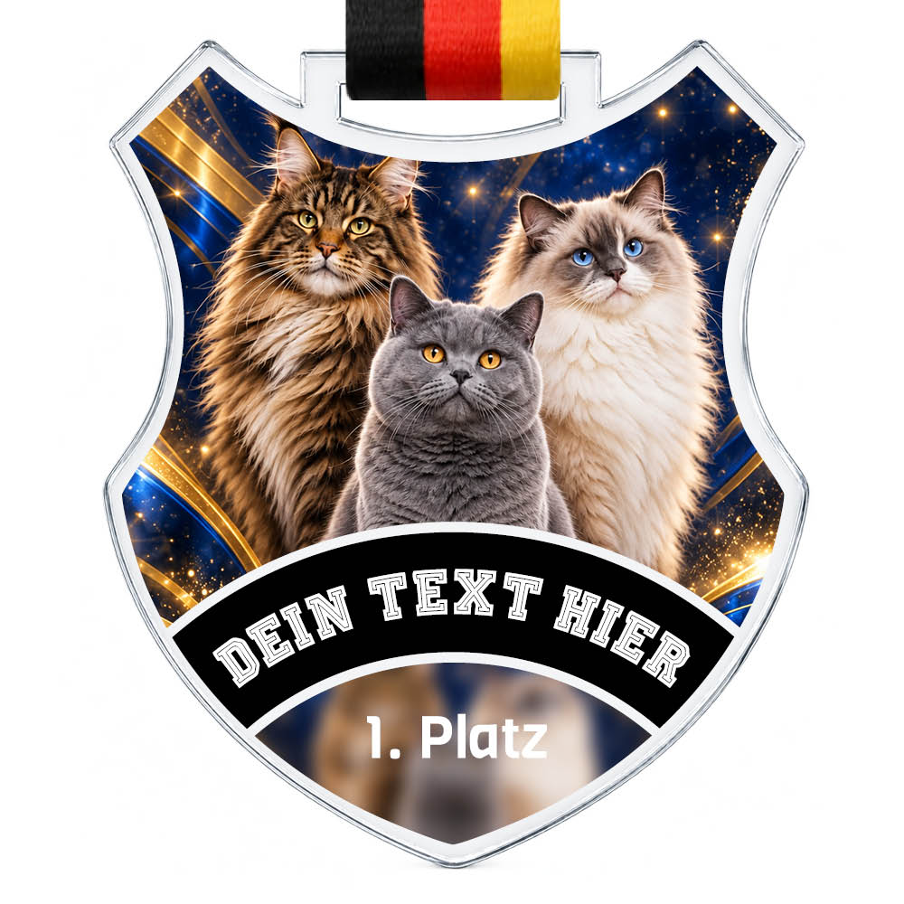 Wappen Medaille Katzenausstellungen – Produktansicht
