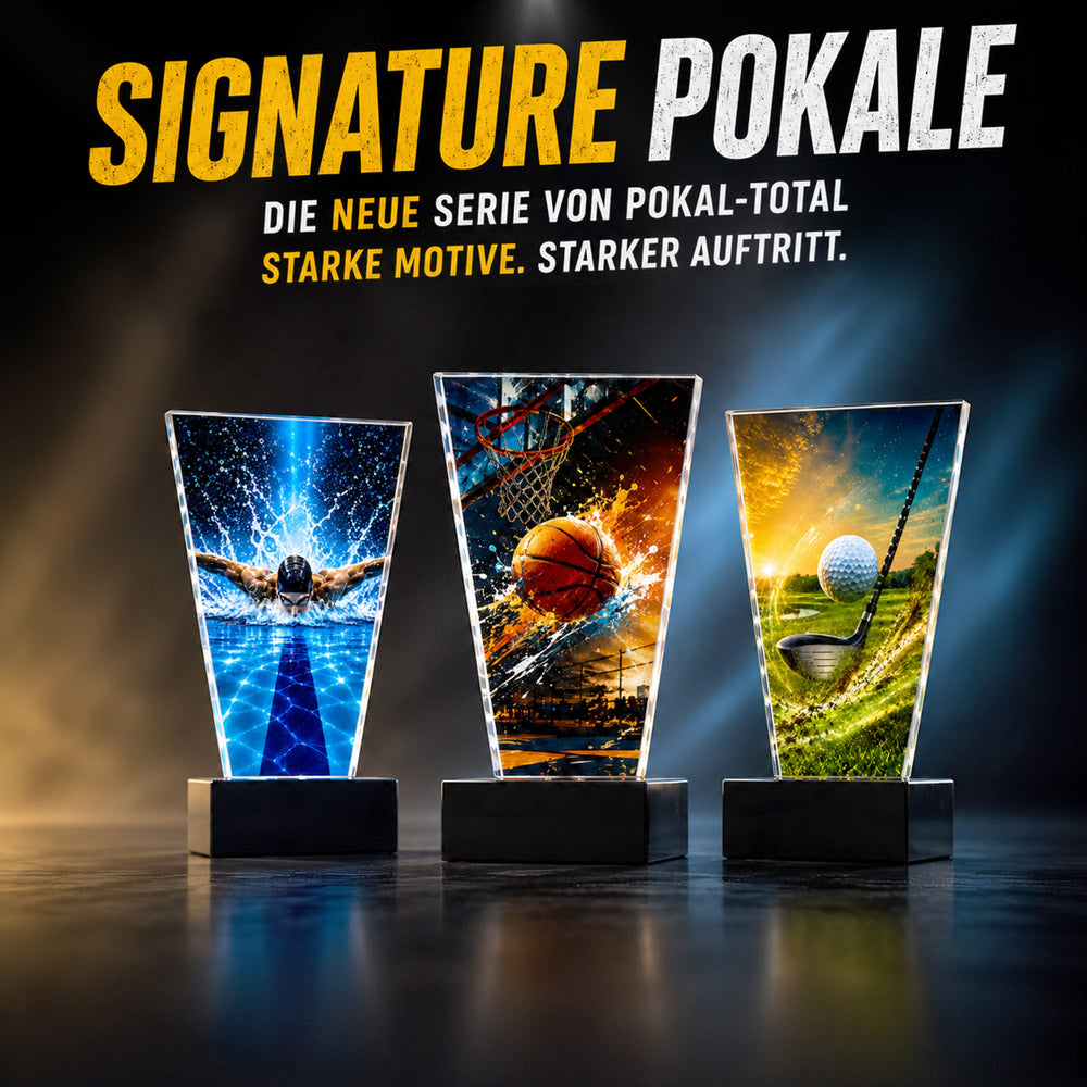 Signature Glaspokal Fußball Beste Torschützin – Signature-Serie im Detail