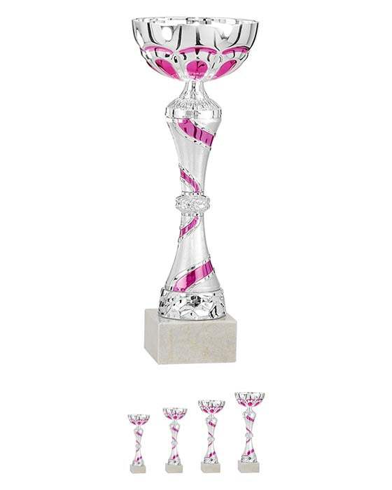 Pokalserie Silber Pink