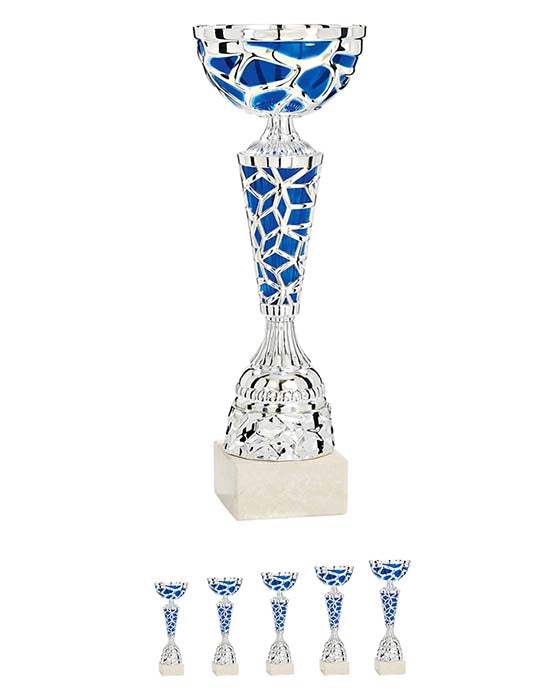 Pokalserie Blau Silber