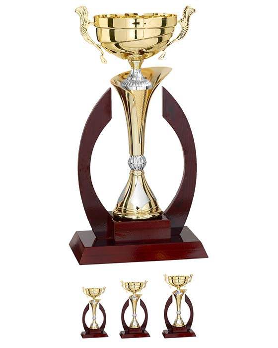 Holzpokal Schwarzwald Gold Silber 