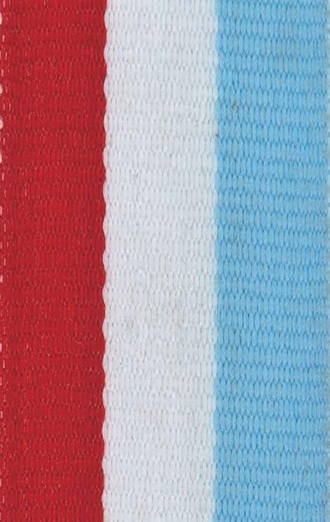 Halsband Rot, Weiß, Hellblau