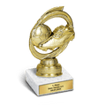 Goldener Fußballschuh mit Ball – Turnierpreis