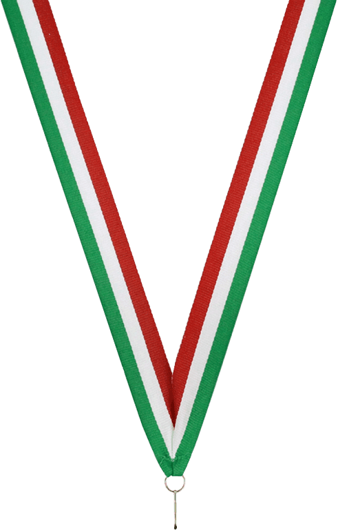 Halsband Grün, Weiß, Rot