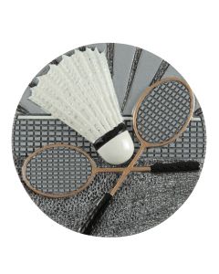 Zierscheibe Badminton