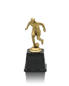 Fußball Trophäe Spieler Gold mit Sockel | Höhe: 150 (mm) | Im SALE