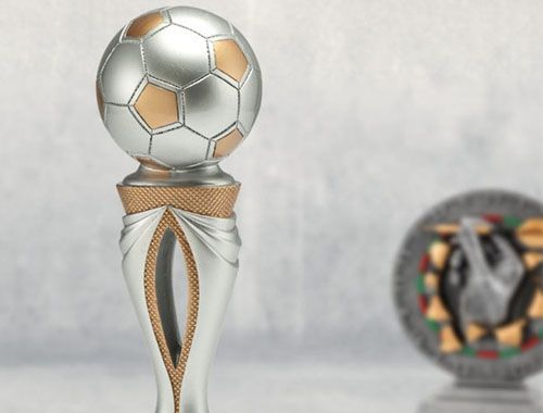 Sport 16cm hoch 2x Pokale Trophy Glasständer Gravur und Emblem GSI-2 inkl 